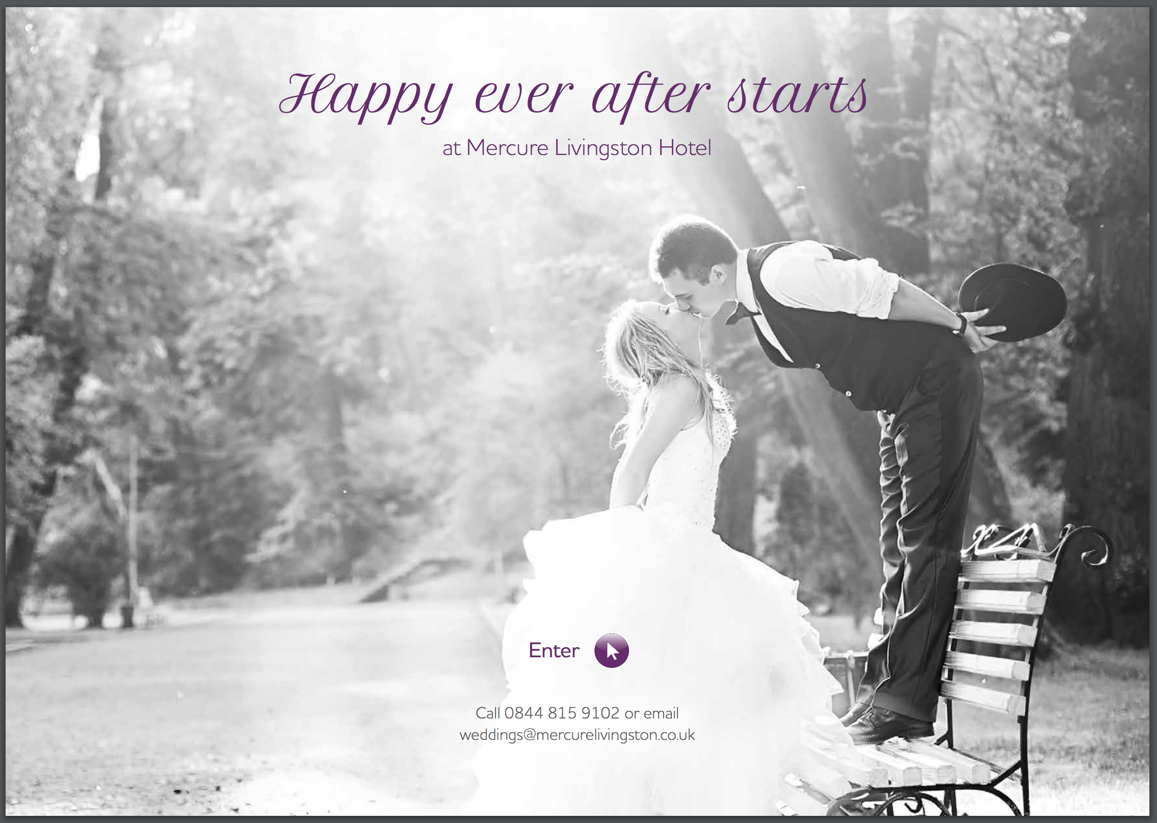 Mercure Livingston Hotel – Weddings Brochure Cover