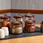 Meeting room sweets and nuts at Mercure Livingston Hotel.