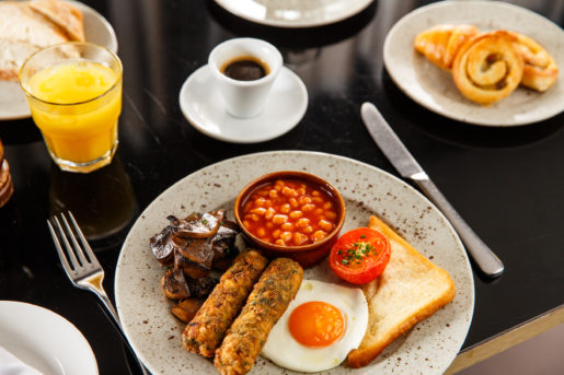 Breakfast buffet at Mercure Livingston Hotel